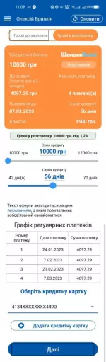 5.6. Оформлення довгострокового кредиту. Вибір суми та строку після схвалення 5.6. Оформлення довгострокового кредиту. Вибір суми та строку після схвалення